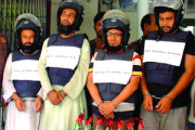 গাজীপুরে পেট্রলবোমা, ককটেল ও জিহাদি বইসহ ৪ হুজি সদস্য আটক