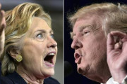 হিলারি ও ট্রাম্পের হাড্ডাহাড্ডি লড়াই